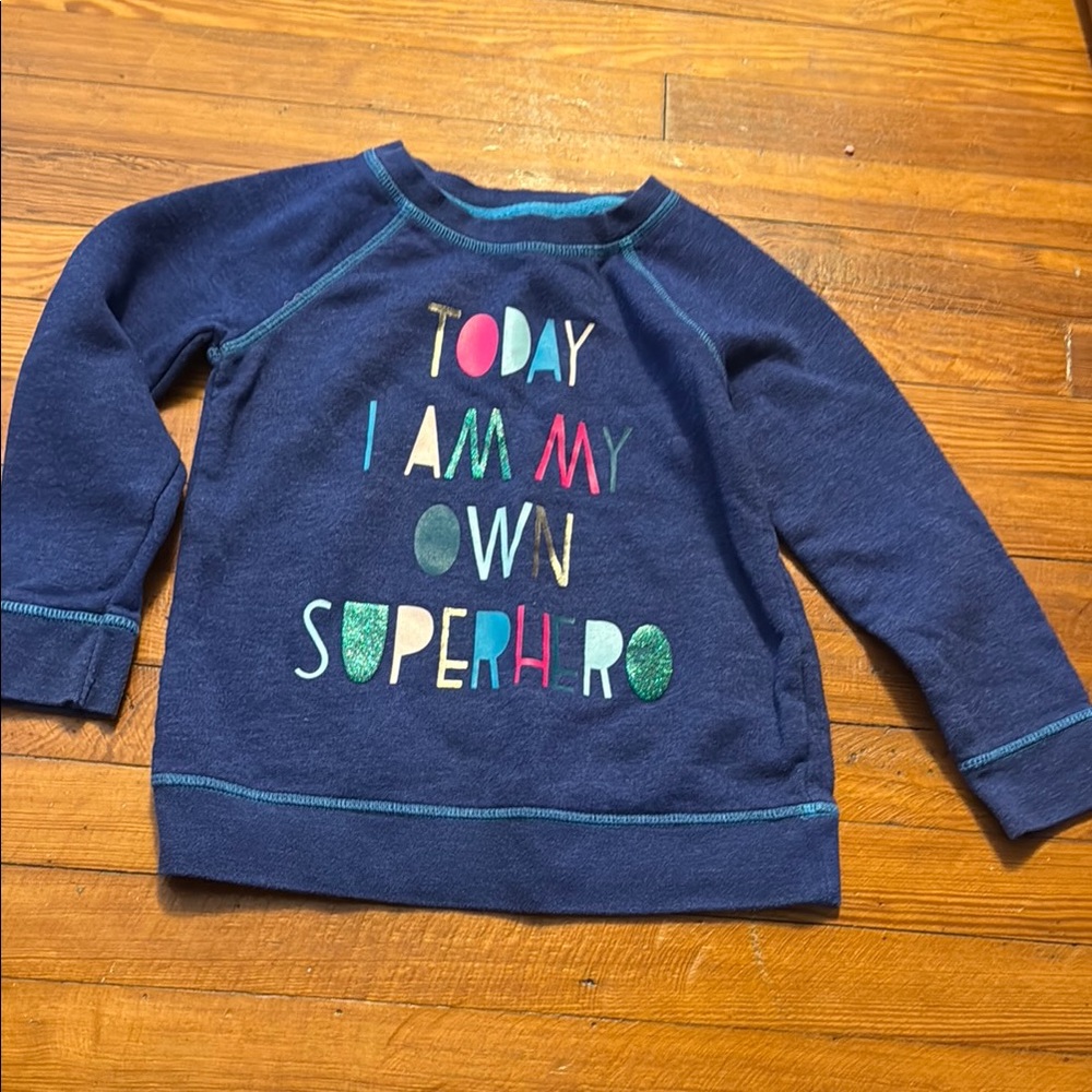 Kids Blue Superhero Shirt